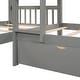 preview thumbnail 24 of 29, L-Shaped Twin Bunk Bed with Drawers, Ladder & Guardrails