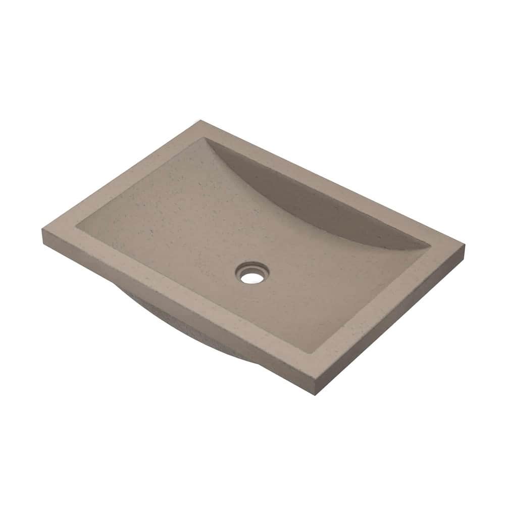 Cabrillo 21-inch NativeStone Undermount Bathroom Sink - 20.75" x 14.75" x 5"