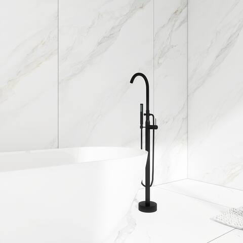 Single Handle Floor Mounted Clawfoot Tub Faucet - 8"44"