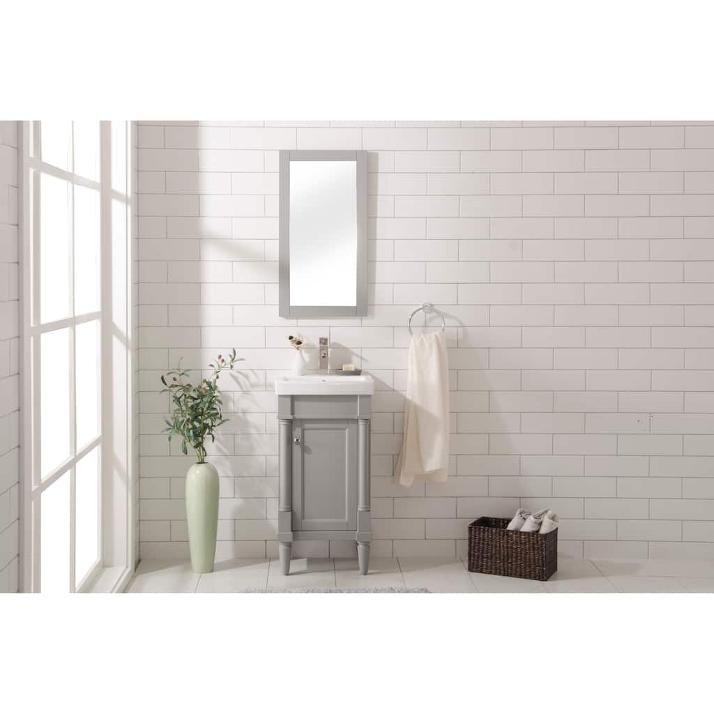 Legion Furniture 18" Gray SINK VANITY