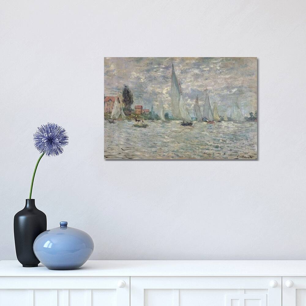 iCanvas "The Boats, or Regatta at Argenteuil, c.1874 " by Claude Monet Canvas Print