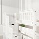 preview thumbnail 8 of 17, Full Over Full Bunk Bed with Storage Drawers and Shelves, Convertible Staircase Bunk Beds with Guardrails,No Box Spring Required