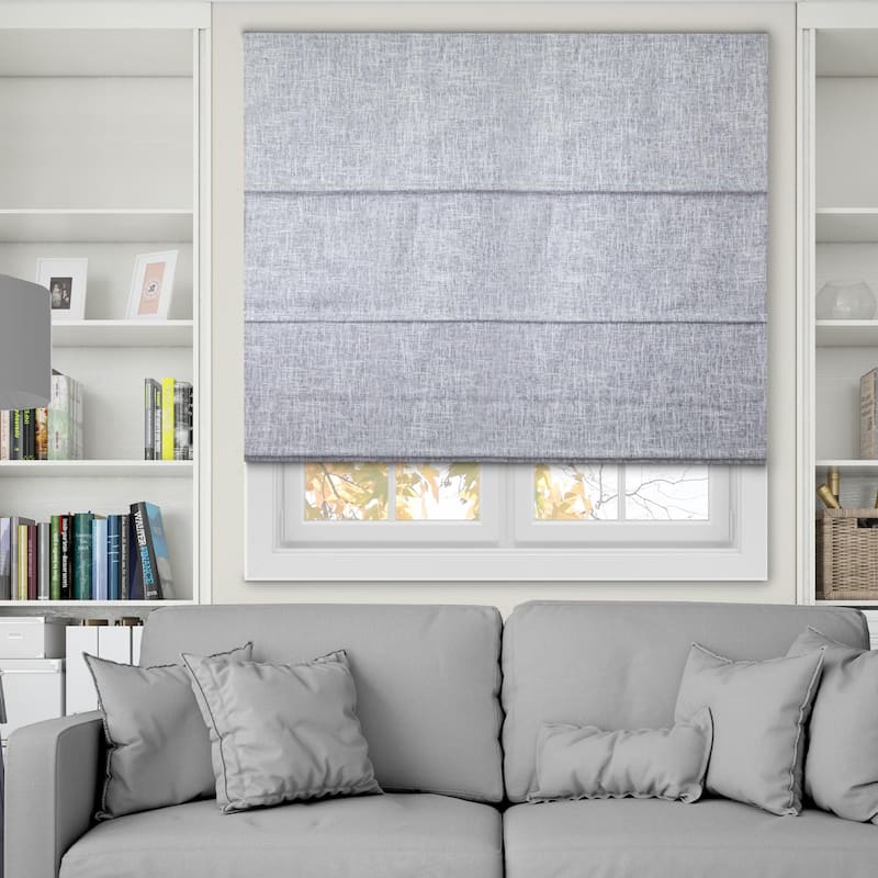 CHICOLOGY Cordless Roman Shades Style and Privacy - 31"W X 72"H - Lexington Gainsboro (Blackout)