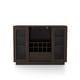 preview thumbnail 10 of 11, Furniture of America Rustic Dining Buffet with Wine Rack