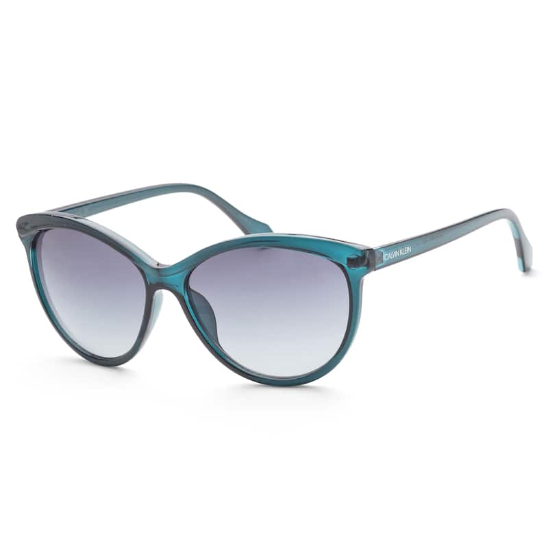 Calvin Klein Women's CK19534S-430 Fashion 58mm Crystal Blue Sunglasses