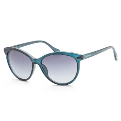 Calvin Klein Women's CK19534S-430 Fashion 58mm Crystal Blue Sunglasses