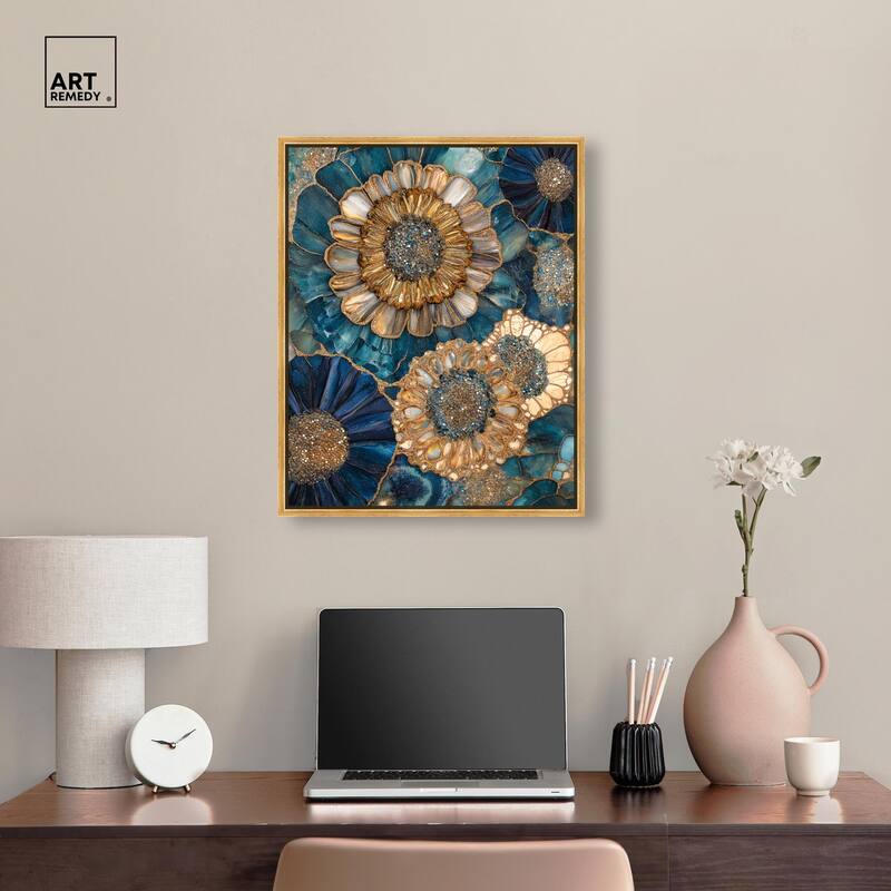 Opulent Geode I Canvas by Art Remedy