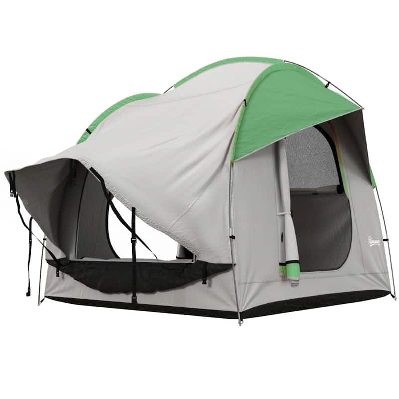 Car Tent for Hatchbacks SUVs Minivans Outdoor Camping Waterproof Portable Shelter - Green