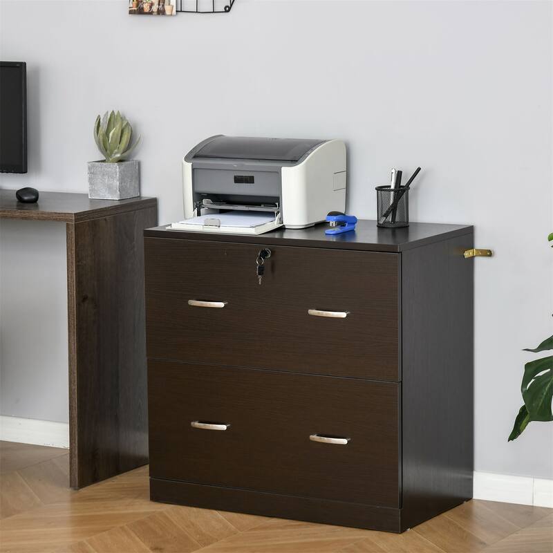 2-Drawer File Cabinet with Lock and Keys
