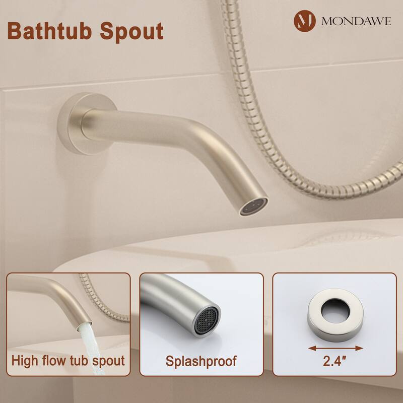 Retro Series 8 in. Rain Wall Mount Dual Shower Heads with 1.8 GPM