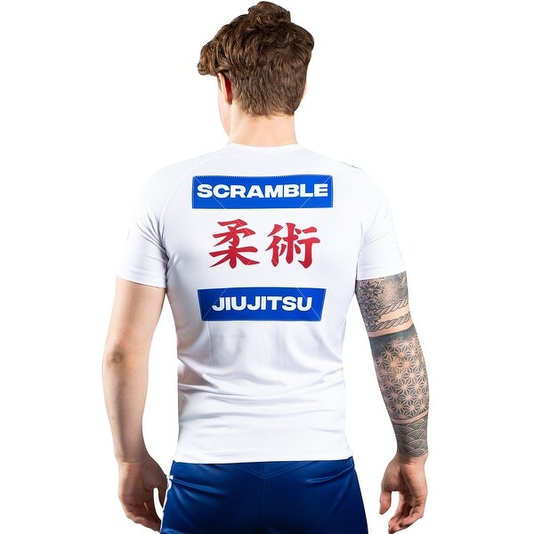 Scramble Shiai Short Sleeve MMA Rashguard White