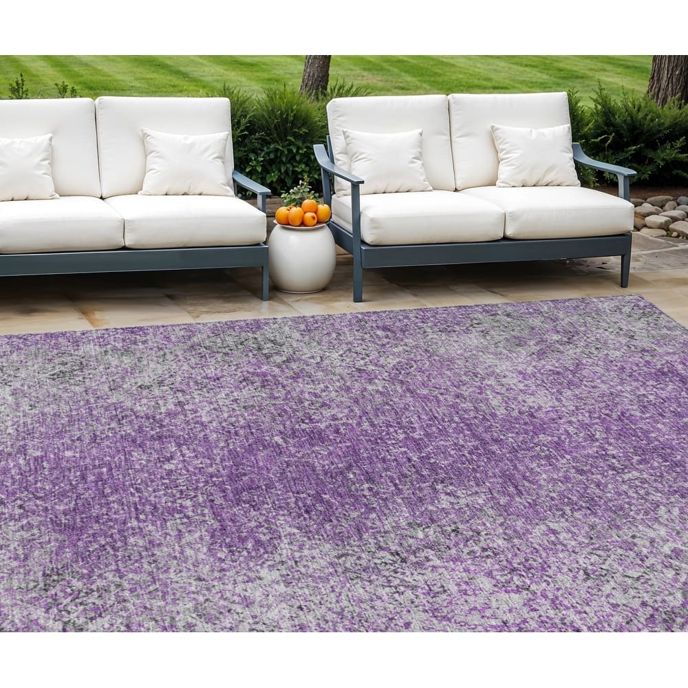 HomeRoots Oriental Transitional Rectangle Outdoor Rug