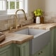 preview thumbnail 13 of 17, Karran Farmhouse Apron Front Quartz Double Bowl Kitchen Sink Kit