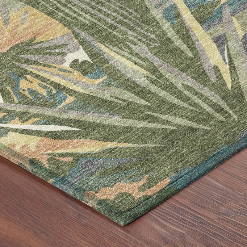 Machine Washable Indoor/ Outdoor Southwestern Mesa Chantille Rug