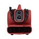 preview thumbnail 3 of 5, XPOWER Air Mover, Dryer, Blower w/ Power Outlets & Timer - Red