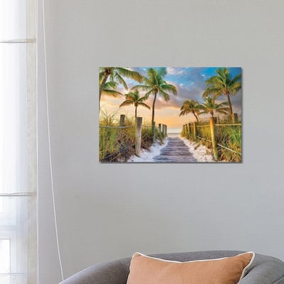 iCanvas "Tropical Beach Sunrise Key West Florida" by Susanne Kremer Canvas Print