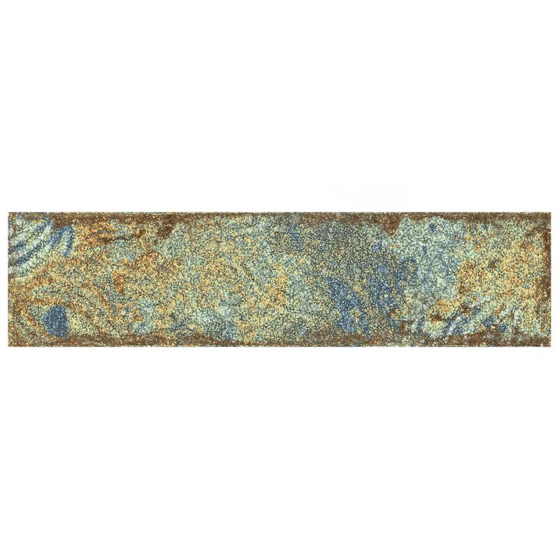 Merola Tile Gaudi React Brick Ocean 2-3/8" x 9-3/4" Porcelain Floor and Wall Tile