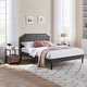 preview thumbnail 50 of 49, VECELO 3-Pieces Modern Upholstered Bed with Height Adjustable Headboard and Nightstands Sets