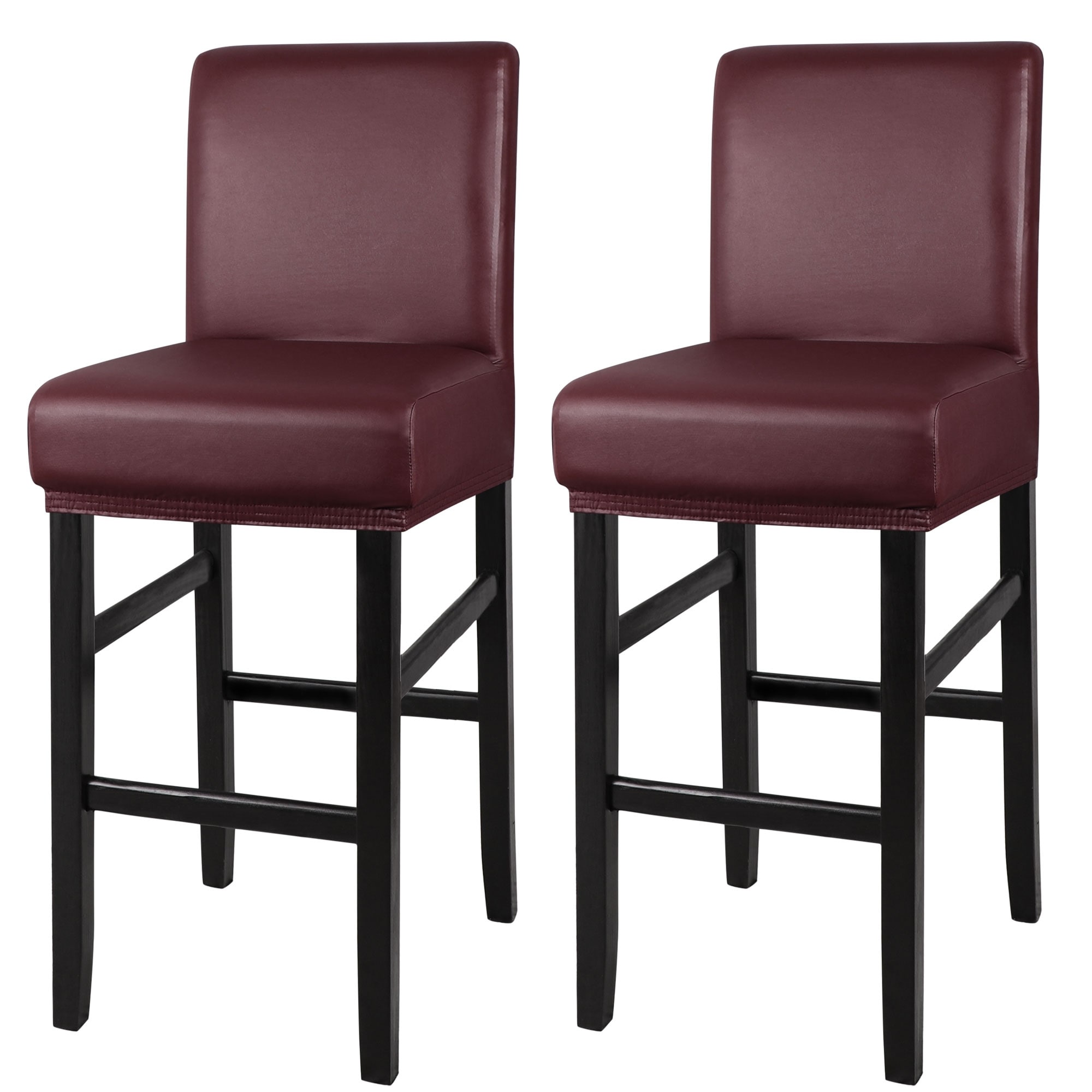 faux leather bar stool covers