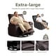 preview thumbnail 21 of 43, 37.4" Oversized Manual Recliner with Heat and Massage, 360 Swivel Rocking Chair 21.3" Seat with Cup Holder
