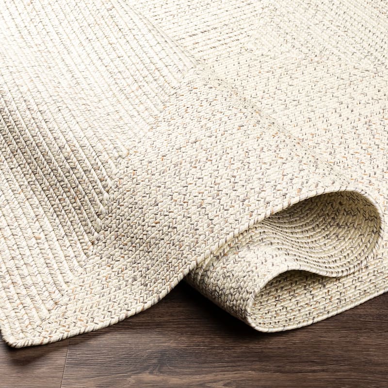 Livabliss Sharrah Indoor/ Outdoor Solid Braided Area Rug