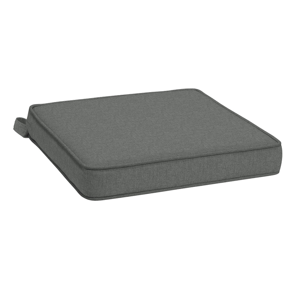 ARDEN Foam Outdoor Double Welted Dining Seat Cushion, 19 x 19