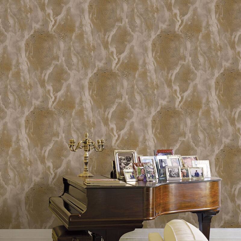 Galerie Wallcoverings Italian Design Collection Italian Marble Effect Vinyl on Non-woven Matte Wallpaper Roll Double Width