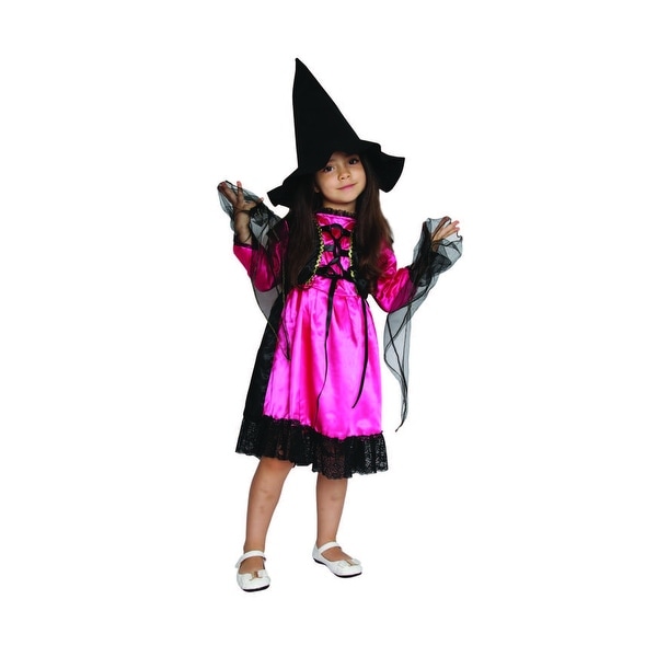 pink and black witch costume