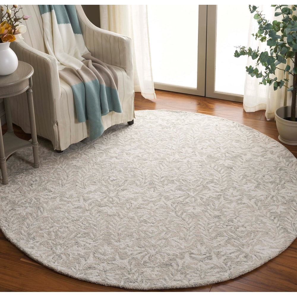 SAFAVIEH Handmade Ebony Lelioara Modern & Contemporary Wool Rug