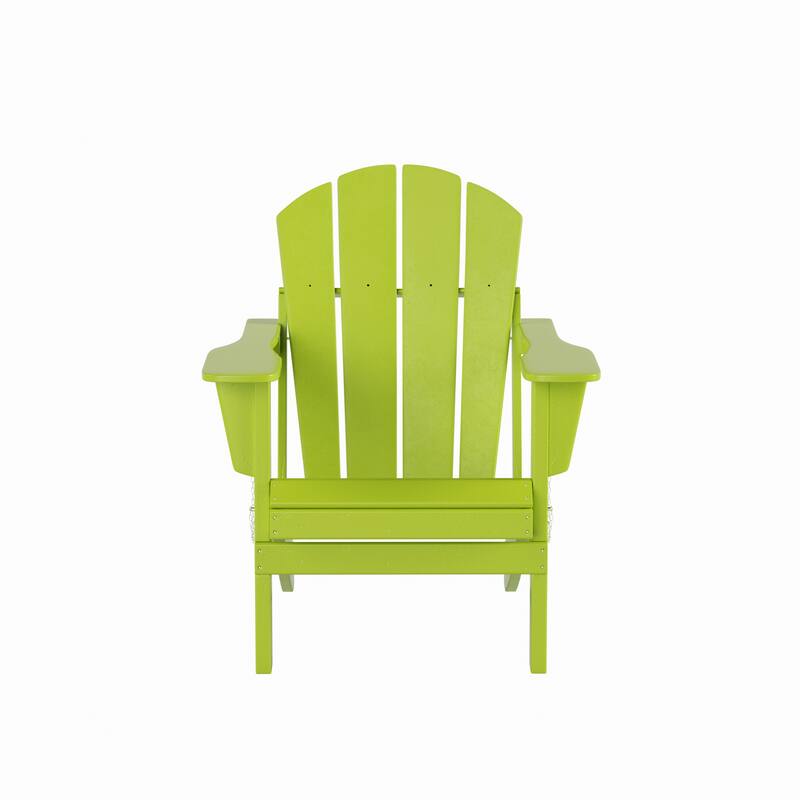 Laguna Hdpe All Weather Outdoor Patio Foldable Adirondack Chairs Conversation Set (4-Piece Set)