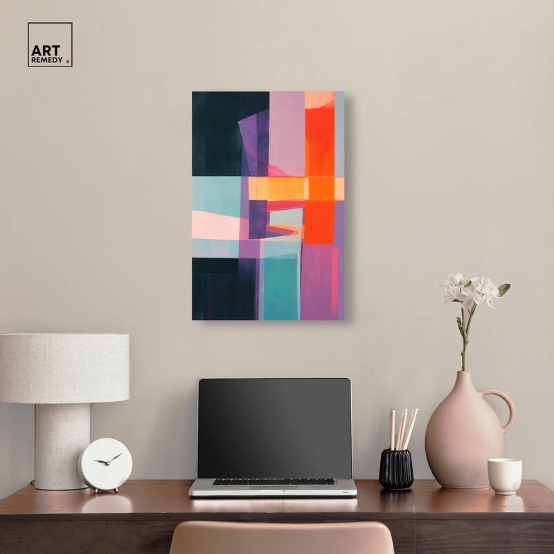 Color Blocks II Canvas by Art Remedy, Gallery Wrapped