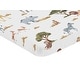 preview thumbnail 2 of 4, Fitted Mini Portable Crib Sheet Jungle Animals Portable Crib Pack and Play Green Black and White Safari Elephant Giraffe Lion