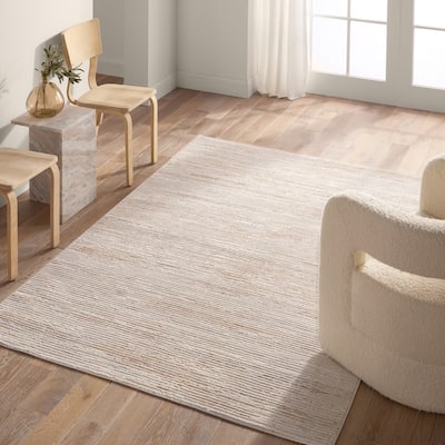Tien Striped Beige/Cream Rug