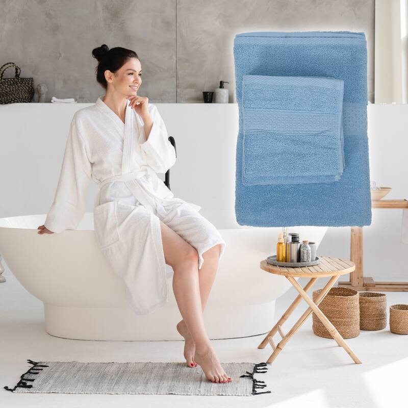 3 Pcs Cotton Bath Towel, Plain Soft Absorbent Cotton Bath Towel, Classic Design, 27.56"x55.12"