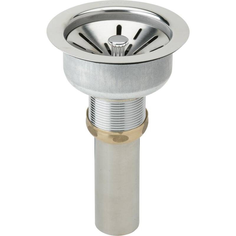 Elkay 3-1/2" Basket Strainer and Flange - Natural