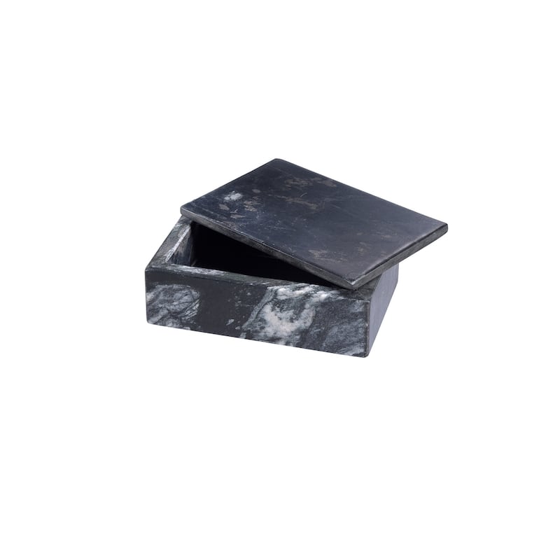 Marble Rect. Box Black