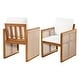 preview thumbnail 14 of 39, Christopher Knight Home - Modern Outdoor Acacia Wood Dining Set with Cushions and Handwoven Rope Chairs