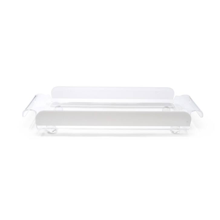Rectangle Cake Tray with Clear Cover and Gold Sides, 18"L