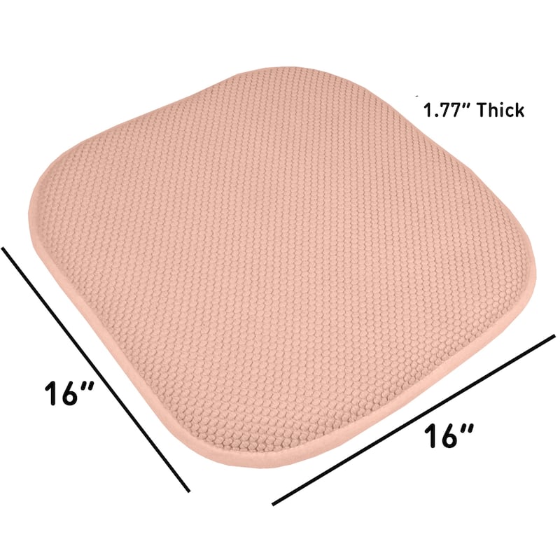 16-in. Square Non-slip Memory Foam Seat Cushions (2 OR 4)