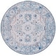 preview thumbnail 19 of 19, SAFAVIEH Tucson Erina Machine Washable Slip Resistant Shabby Chic Rug 6' Round - Blue/Beige - Round