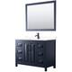 Option Dark Blue, Black Trim, White Cultured Marble Top