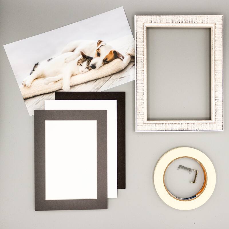 8.5x11 Mat for 5x7 Photo Charcoal Matboard for Frames Measuring 8.5 x