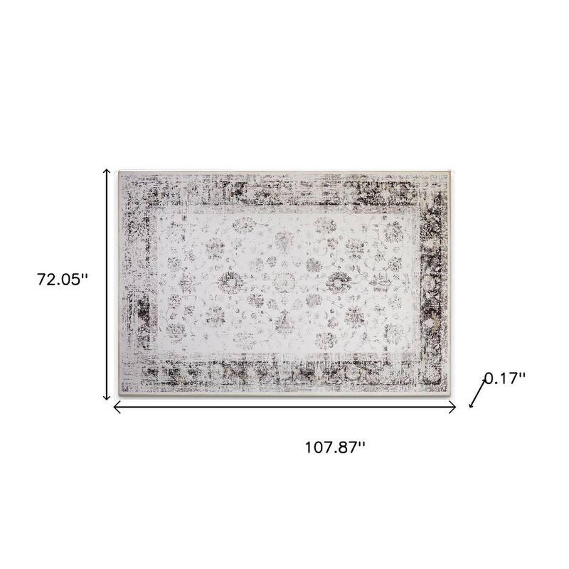 HomeRoots Oriental Casual Rectangle Area Rug