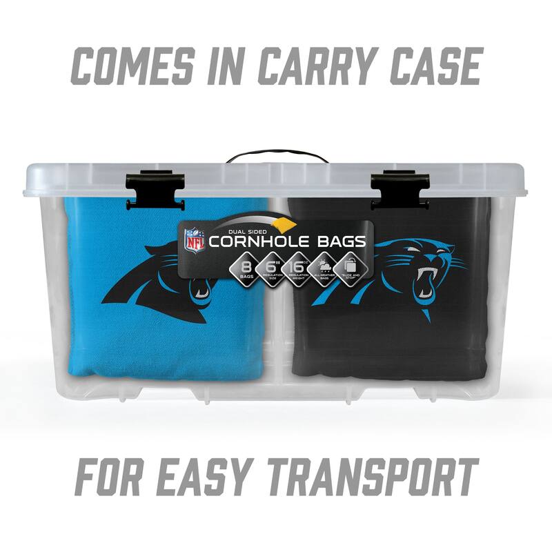 Carolina Panthers NFL Dual Sided Pro Stop & Slide Cornhole Bags