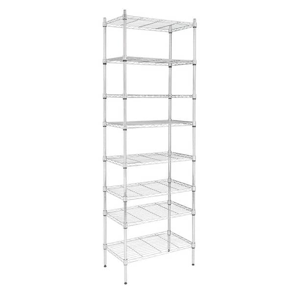 8Tier Wire Shelving Unit Adjustable Steel Wire Rack Bed Bath