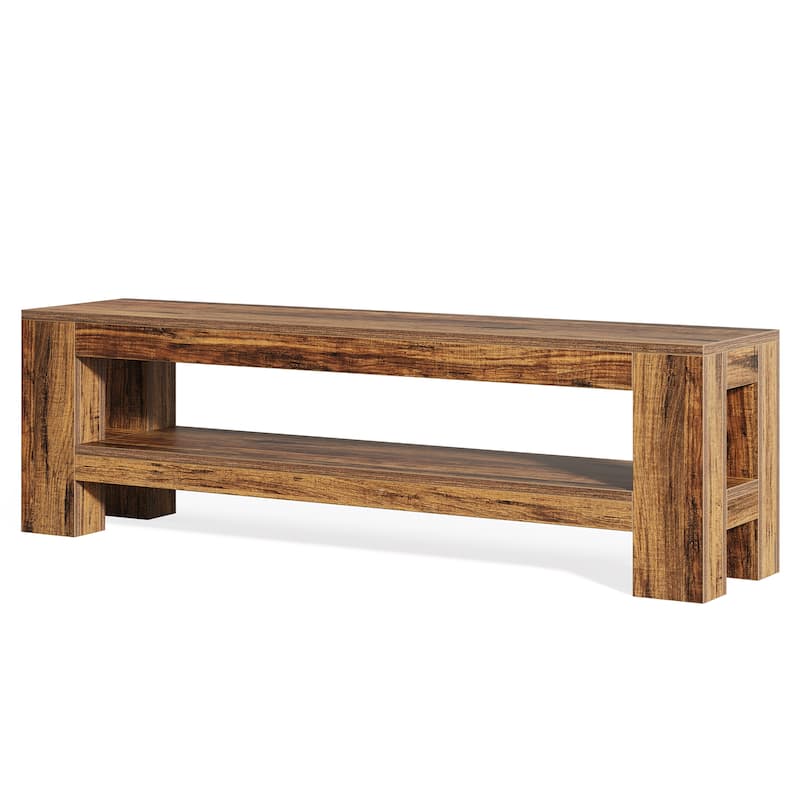 TV Stand, Media Console with Storage Shelves, Entertainment Center Television Console Accent Cabinet for Living Room, Bedroom