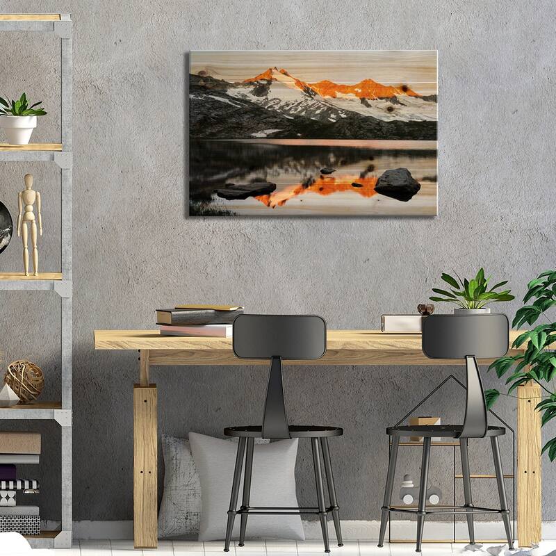 Sunrise At Upper Lake Gerlos Print On Wood by Danita Delimont - Multi-Color