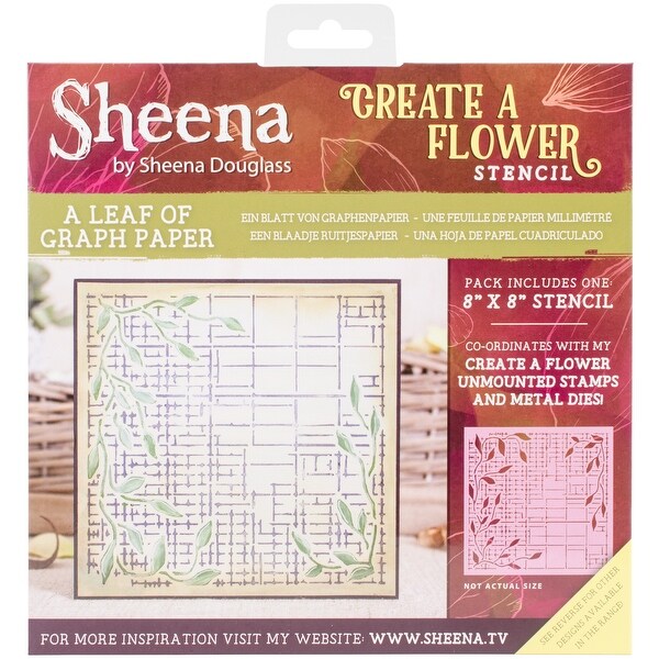 shop a leaf of graph paper sheena douglass create a flower stencil