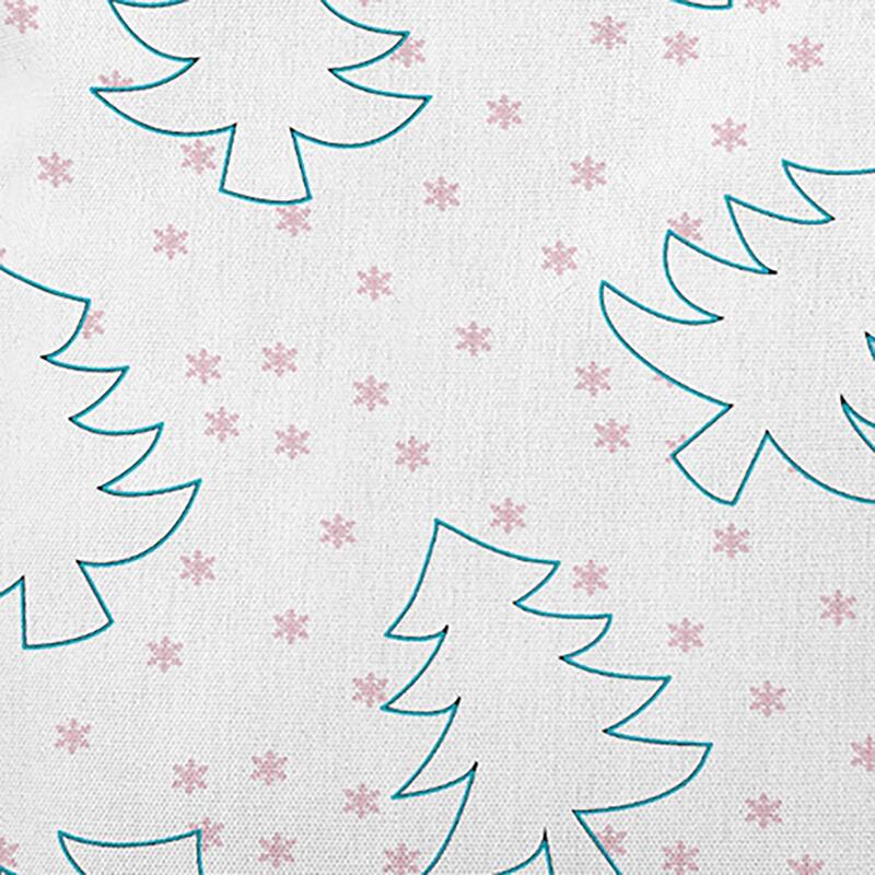 Christmas Tree Outlines Accent Pillow