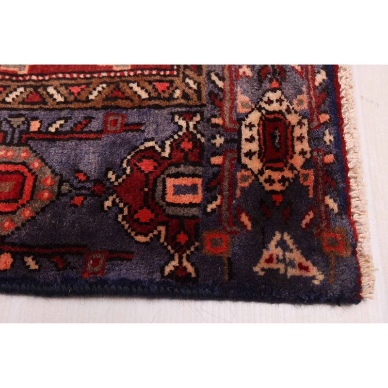 ECARPETGALLERY Hand-knotted Anatolian Vintage Red Wool Rug - 3'11 x 7'11